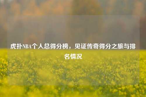 虎扑NBA个人总得分榜,见证传奇得分之旅与排名情况