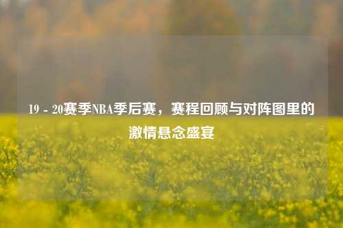 19 - 20赛季NBA季后赛,赛程回顾与对阵图里的***悬念盛宴