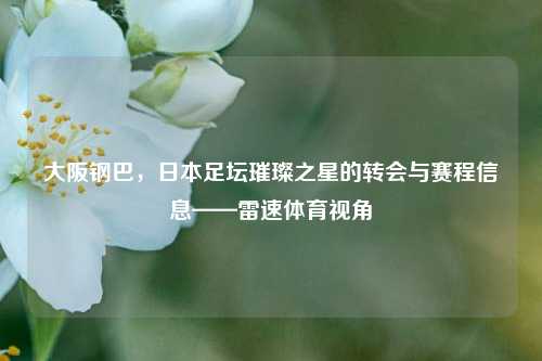 大阪钢巴,日本足坛璀璨之星的转会与赛程信息——雷速体育视角
