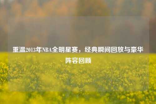 重温2013年NBA全明星赛,经典瞬间回放与豪华阵容回顾