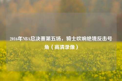 2016年NBA总决赛第五场,骑士吹响绝境反击号角(高清录像)