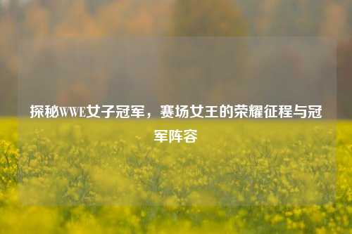 探秘WWE女子冠军,赛场女王的荣耀征程与冠军阵容