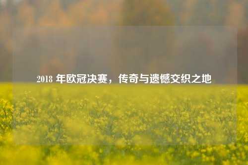 2018 年欧冠决赛,传奇与遗憾交织之地