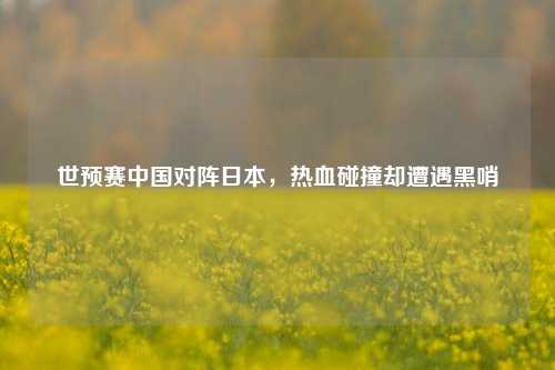 世预赛中国对阵日本,热血碰撞却遭遇黑哨