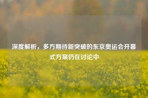 深度解析,多方期待新突破的东京奥运会开幕式方案仍在讨论中